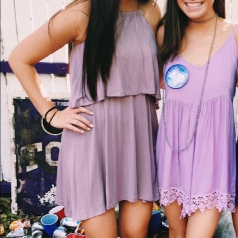 Tobi light purple mini dress